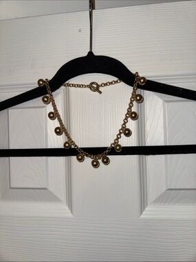 Boden Gold Bead Drop Necklace